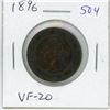 Image 1 : 1896 Canadian Victorian Large Cent. VF-20.