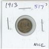 Image 1 : 1913 Canadian Silver 5 Cents. EF-40.