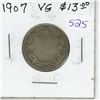 Image 1 : 1907 Canadian Silver 25 Cents. VG-8.