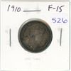 Image 1 : 1910 Canadian Silver 25 Cents. Last 25 cents issued for King Edward VII. F-15.