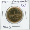 Image 1 : 1992 Confederation Canadian Commemorative Loonie. MS-63.