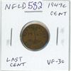 Image 1 : Newfoundland. 1947c Cent. The last cent issued before the island joined Canada. VF-30.