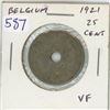Image 1 : Belgium 1921 25 Cents. VF-20.