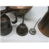 Image 4 : 4 antique oil cans and misc. "copper" items