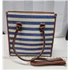 Image 2 : Like new, never used - "Signal" nautical stripped purse