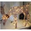 Image 5 : 2 large Christmas outdoor, pink reindeer - lights work, very nice