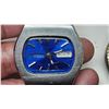 Image 3 : Pair of Men's wrist watches - Seiko DX, blue face, 60yrs & Fancy costume jeweled wrist watch - needs