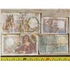 Image 1 : 4 French bank Notes - World War II Era - 1939, 1940, 1942, 1943
