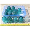 Image 1 : 13 Insulators- All blue, except 1 white one