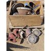 Image 1 : Wooden box with assorted Antique automobile parts