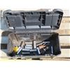 Image 2 : Stanley plastic tool box with assorted tools & sockets