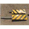 Image 1 : Pair of "Hazard" directional road side sign