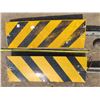 Image 2 : Pair of "Hazard" directional road side sign