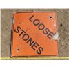 Image 1 : "Loose Stone" roadside hazard sign