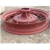 Image 2 : Pair of Red antique metal tires - 20" diameter