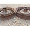Image 2 : Pair of 20" Antique metal tires