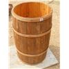 Image 1 : Antique wooden barrel 30"H x 18.5" diameter