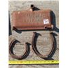 Image 3 : Antique Spencer Foundry & McCormick stove lids/covers + 3 antique horse shoes