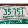 Image 2 : 1968-1969 Saskatchewan license trailer plates