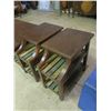 Image 2 : coffee table and 2 end tables - Coffee table: 42"x28"x18"H, Side table: 24"x14"x23"H