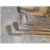 Image 2 : four wooden shaft golf clubs & bag