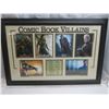 Image 1 : limited edition comic book villains and autographs framed picture - 36"x24"