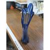 Image 2 : blue art glass vase