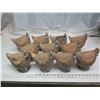 Image 1 : 11 clay garden chickens