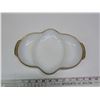 Image 1 : Fireking milk glass relish dish