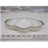 Image 2 : Fireking milk glass relish dish