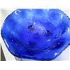 Image 2 : cobalt blue 3 footed fruit bowl