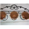 Image 3 : 3 ceramic plant pots with iron holder