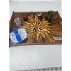 Image 1 : Serving tray with shot glasses and coasters