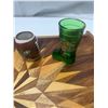 Image 5 : Serving tray with shot glasses and coasters