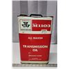 Image 1 : Massey Fergusen 2 gal transmission oil tin - some liquid inside