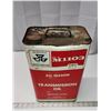 Image 2 : Massey Fergusen 2 gal transmission oil tin - some liquid inside
