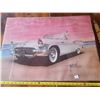 Image 1 : 1957 Thunderbird Poster - Very Large - 28"x20" New in wrapper