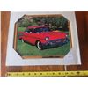 Image 1 : Framed 57 Chevy Bel Air Picture - New in cardboard - 10"x 8" - Never hung