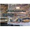 Image 1 : 4 GMC Car/Truck Metal name badges. 7 Pieces Total 1960's/70's