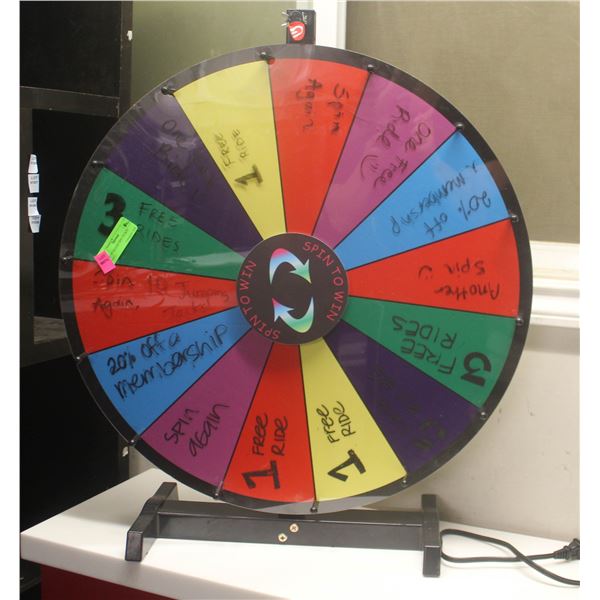 BAILIFF SEIZED: SPIN TO WIN WHEEL