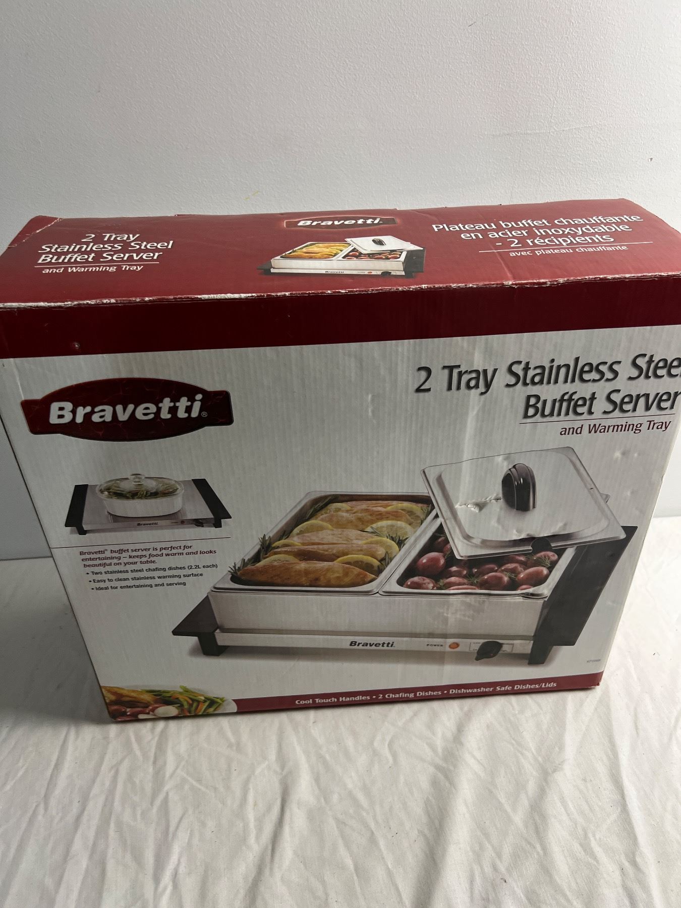 Bravetti Cookware Bravetti 2 Tray Stainless Steel Buffet Server - Sunrise Estate Services Ltd