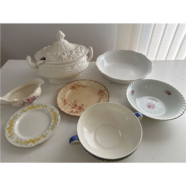 Assorted China and Dishes