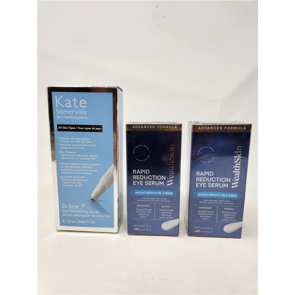 New Scar Diminishing Serum and Eye Serum