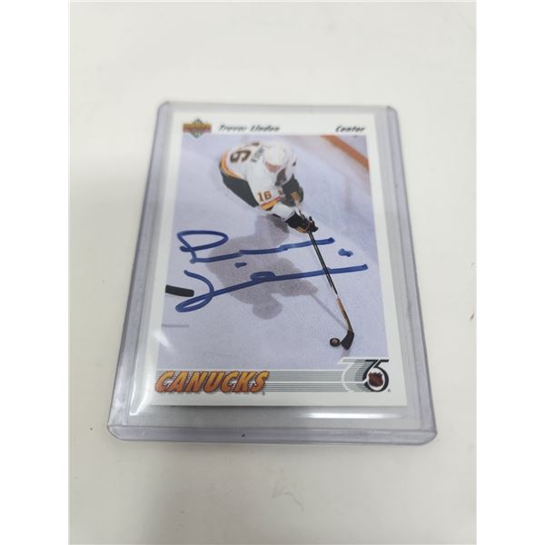 Trevor Lindon Autographed Upper deck Card