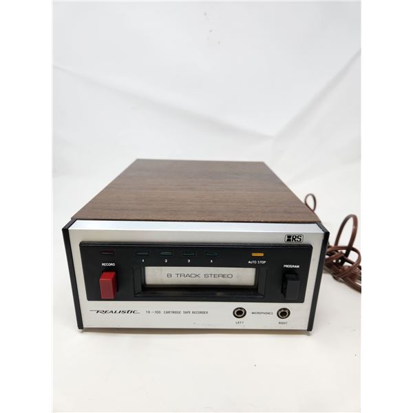 Vintage Realistic 8-Track Player