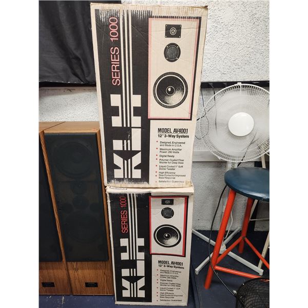 Vintage KLH Speakers in Box