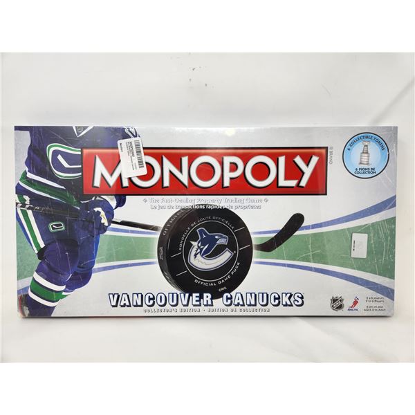 New Vancouver Canucks Monopoly Board Game