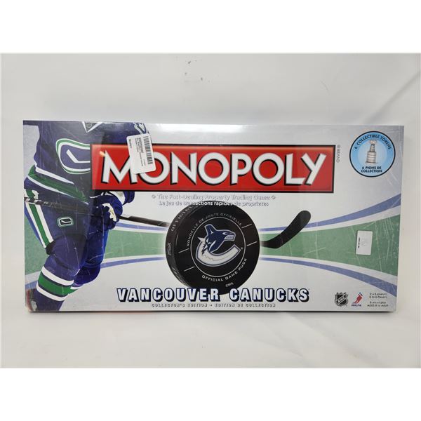 New Vancouver Canucks Monopoly Board Game