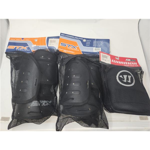 New Lacrosse Arm Pads Adult Med and Bicep Pads Adult Large