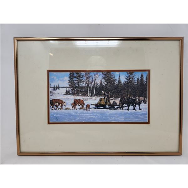 Small Framed Farm Print by John Ralph Schnurrenberger